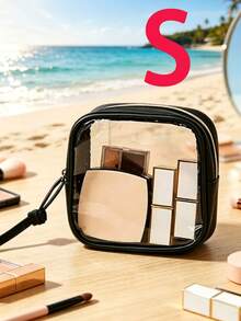 3pcs/1pc Creative New Fashion Travel Portable Mini Transparent Waterproof Zipper Storage Bag, Digital Accessories Organizer, Multi-Functional Hanging Storage Bag, Coin Purse, Can Store Earphones, Chargers, Data Cables, Lipsticks, Perfumes, Keys, Bracelets, Cosmetics And Small Electronic Accessories,Makeup Organizer,Room Decor - Multicolor - View 15