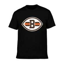 Cleve-Land-Br-Owns Men's T-Shirt, Soft And Stretchy Cotton, Round Neck, Comfortable Slim Fit, Breathable And Durable, Basic For Everyday Wear, Office Or Casual Outings - 黑色 - 查看 7