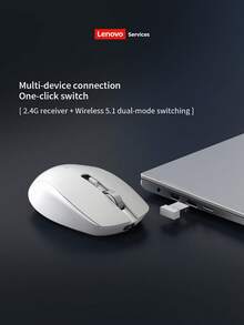 Lenovo 2.4G Wireless Silent Mouse 1600DPI USB Office Mouse Ergonomic Lightweight Portable Mouse For Laptop PC Computer Office Study - View 7