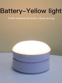 1pc LED Smart Motion Sensor Night Light, 360° Rotatable Night Light, Detachable Design With Magnetic Base And Eye Motion Sensor, Closet Light, Wireless LED Light, Bedside Lamp, Small Lamp, Wall Light, 3x AAA Battery Powered, Staircase Motion Sensor Night Light, No Electricity Wall Light, Suitable For Bedroom, Kitchen, Hallway, Bathroom, Bedside Table, Room Decor, Travel, Bedroom Night Light, Home Decor, Gaming Light, Gift - Rotating Night Light - View 12