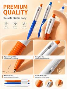 1/3/5pcs Creative Prank Water Spray Ballpoint Pens, Dual Function Writing + Water Spray Toy, Portable Pocket Size, Decorative Funny Prank Gadget, Suitable For Office, School, Joke Party, Prank Gift, Back To School - A - View 3