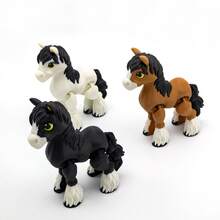 3D Printed Pony Toy, Creative Toy, Fidget Interactive Toy, Mini Game Toy, Portable Small Toy Ornament For Office And Entertainment, Suitable For Halloween, Christmas And Thanksgiving Decorations, Ideal Gift For Back To School Season - Multicolor - View 4