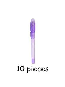 10/7/5 piezas Bolígrafo multifunción anti-falsificación con tinta invisible UV, bolígrafo detector de billetes de cabeza grande, bolígrafo fluorescente mágico, escritura secreta, bolígrafo para marcar notas, marcado invisible, gran regalo, regalo de cumpleaños festivo, regalo de vuelta a la escuela, regalo para familia amigos compañeros de clase colegas, regalo sorpresa para él/ella - Resaltador - Ver 27