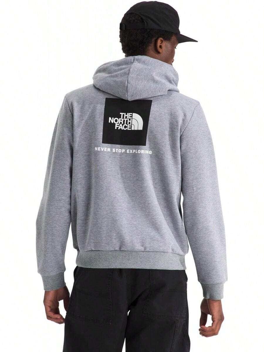 THE NORTH FACE Men's Evolution Box NSE Hoodie| Sweatshirt With 2 Piece Hood, Adjustable Drawcord, Kangaroo Hand Pocket-Father's Day EIRJ - Tnf Blekgrå Ljung - Visa 1