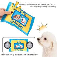 Pet Dog Tissue Toy, Self-Entertainment Teething Relief, Fun Educational Squeaky Toy For Small And Medium Dogs - Multicolor - View 8