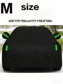 Thickened Fabric Car Cover, Full Surround Design For Dust, Sun, Rain And Snow Protection, Blocks UV Rays To Insulate And Cool Down Car Interior, Windproof, Scratch Resistant And Tear Resistant, All-Round Protection For Outdoor Parking, - Silver - View 22