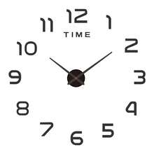 2026 Modern Design Large 3D DIY Quartz Clock, Fashionable Mirror Surface Sticker, Living Room Home Decor Wall Clock - 1PC - View 14