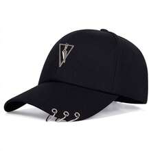 1pc Women's Triangle Arrow Iron Ring Baseball Cap, Street Fashion Sun Hat, Adjustable UV Protection Casual Hat, Suitable For Spring/Autumn Travel, Beach, Party - Multicolor - View 13