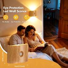 1/2/4pcs Dual-Head LED Motion Sensor Wall Light, Smart LED Night Light, Indoor Magnetic Sensor Wall Light, Battery Powered, Adjustable Color Temperature And Brightness, Suitable For Hallway, Bathroom, Bedroom, Home Decor - Multicolor - View 6