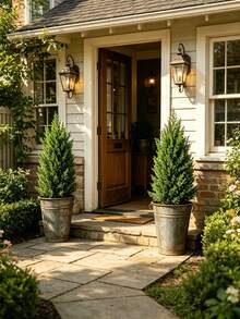 2/1pc Artificial Pine Tree, UV-Resistant And Washable, With Pointed Base For Direct Planting, Low Maintenance Greenery, Suitable For Yard Landscaping, Home Decor, Holiday Atmosphere, Pot Not Included (3 Shovels Need To Be Purchased Separately) - Multicolor - View 5