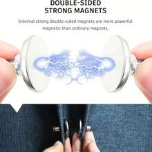 12/4pcs Magnetic Curtain Clips - Light-Blocking & Wind-Proof, Suitable For Fixing Curtains Or Shower Curtains To The Wall, Magnetic Shower Curtain Clips Prevent Water Leakage, Bathroom Curtain Clips, Light-Blocking Clips, Anti-Flutter Clips, Gap-Sealing Magnetic Clips, No Tools Required, No Drilling, Reusable - Multicolor - View 3