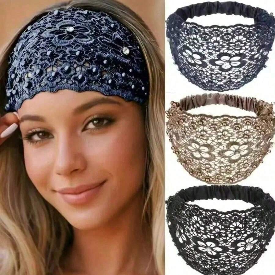 1 buah Bando Lebar Baru dengan Desain Bunga Plum Berongga, Aksesori Rambut, Ikat Rambut, Aksesori Riasan Rumah - Beraneka warna - View 1