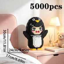 5000片可愛卡通貓微粒子積木套組，迷你粒子DIY組裝減壓拼圖小擺飾，日系可愛風桌面裝飾，適合青少年女孩臥室生日節日禮物收藏裝飾 - 彩色 - 查看 7