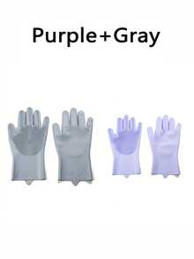 1/2 This Product Is Made Of Silicone And Is Heat-Resistant. It Is Designed To Be Worn When Bathing Cats And Dogs, And Can Also Be Used For Washing Dishes And Cleaning. It Is A Household Kitchen Item As Well As A Pet Product, Offering Multiple Colors. - Multicolor - View 13