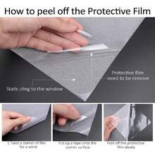 1 Roll Self-Adhesive Frosted Opaque PVC Window Privacy Film, Matte Heat Insulation Anti-UV Anti-Explosion Anti-Peeping Window Decorative Sticker, Suitable For Living Room - Multicolor - View 5