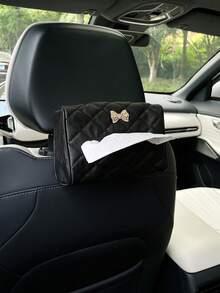 創意蝴蝶結車用面紙收納盒、車用面紙裝飾袋、車內面紙袋、車用面紙盒、面紙裝飾袋 - 蝴蝶結 - 查看 4