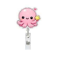 1pc Octopus Retractable Badge Reel Clip For Doctor Nurse ID Card Anti-Loss - Multicolor - View 5