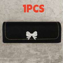 Fashionable Bow Decor Glasses Case, Suitable As A Gift For Friends - Multicolor - View 8