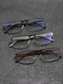 3pcs/Set Multi-Color Middle-Aged Men & Women Daily Reading Glasses With Enlarged Font, Metal Spring Hinge, Suitable For School, Computer, Gaming, TV, Phone And Other Occasions, Ideal Accessory For Women's Eyewear - Multicolor - View 9