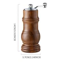 1 pièce/2 pièces/3 pièces Moulin à poivre manuel, moulin à épices en bois pour poivre, sel de mer, moulin à assaisonnement de cuisine - Multicolore - Voir 7