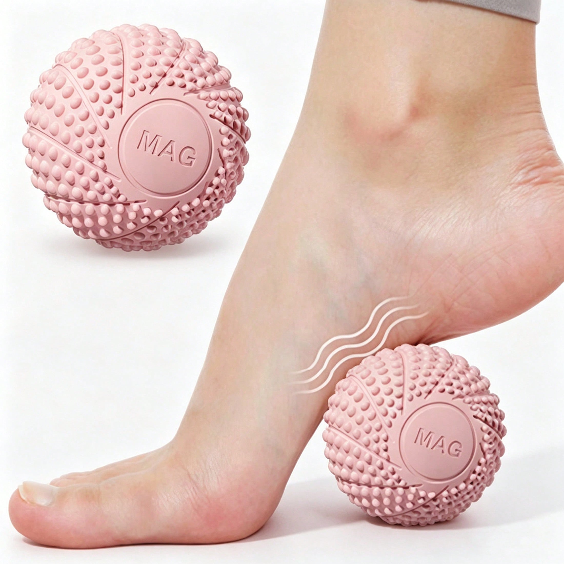 Pieza Bola de masaje TPE de 7 cm, bola de fascia para cuello, espalda, relajación muscular de los pies, adecuada para fitness y yoga