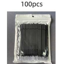 20/100支黑白棉棒刷，睫毛接種工具用微型睫毛刷，微孔睫毛刷，一次性微型睫毛刷 - 彩色 - 查看 12