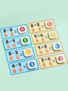 Children's Educational Learning Toy - Addition And Subtraction Finger Number Teaching Aid - Early Childhood Calculation Education, Children's Cognitive Educational Toy - Multicolor - View 8