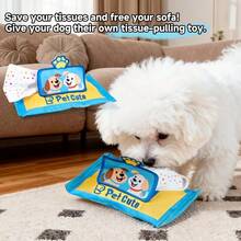 Pet Dog Tissue Toy, Self-Entertainment Teething Relief, Fun Educational Squeaky Toy For Small And Medium Dogs - Multicolor - View 2