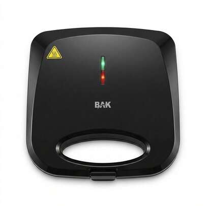 Kit 2 Sanduicheiras Grill Elétricas BAK 750W Chapas Antiaderentes 110V Ou 220V Para Lanches