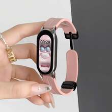 Daily Watch Band, Beautiful And Elegant, Small And Exquisite. Featuring Dopamine Color Palette Patchwork Silicone Band Design, Breathable And Comfortable, Compatible With Xiaomi Band 10/9/8. Quick-Release Design, NFC Version Shared Function, Beautiful And Elegant Watch Band, Couple Smart Sports Watch Band Accessory, Multiple Options, Multiple Matching, Suitable For Gifting - Multicolor - View 16