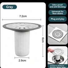 Universal Straight-Through Odor-Proof Floor Drain Core, Automatic Closing Easy-Install Filter, Anti-Insect Floor Drain Cover For Bathroom - Multicolor - View 9