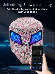 Rider/Biker Backpack LED Backpack Display Backpack Expandable Storage Helmet Motorcycle Backpack Cyberpunk Style Motorcycle Rider Backpack LED Display Bag Released For Motorcycles, Customizable Smartphone-Operated LED Design For Unlimited Creativity - View 6