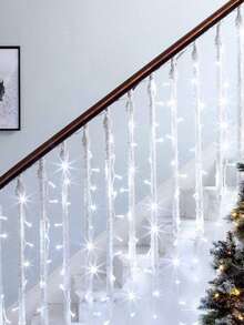 1件 1.5m~20m 家居裝飾 LED 仙女串燈，電池/USB供電，適用於戶外花園樹木裝飾、臥室裝飾、婚禮生日派對裝飾串燈、室內房間牆壁窗戶掛飾，白光 - 白色 - 查看 18