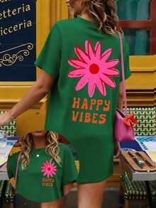 Vacation,Spring,Resort Wear Women,Spring-Shirt Women - Dark Green 2 - View 1