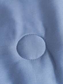 1pc Smooth Luxury Quilt, Suitable For All Seasons, Thin Bedding Quilt, Machine Washable, Air Conditioning Quilt - Dusty Blue - View 10