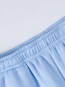 1pc Boys Loose Fit Thermal Lined Thick Warm Straight Leg Sweatpants Spring Autumn Winter - Baby Blue - View 11