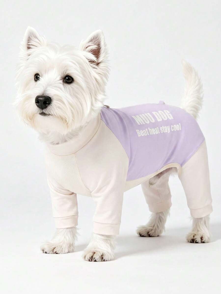 DomKim 4-Legged Full Body Dog Cooling Vest, UV Protection Insect Repellent Breathable Quick-Dry Mesh Summer Sun Protection Shirt, Lightweight Pet Clothing, Suitable For Outdoor Walks And Daily Sun Protection, Applicable To Small, Medium, And Large Dogs