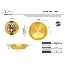 Flat Bottom Frying Pan, Available In Gold And Silver 2 Colors, Dual Handle European Style, Stainless Steel Pasta Plate, Steak Plate, Seafood Pot, Korean Hot Pot, Home Cooking, High Temperature Resistant Pot, Baking Tray - View 17