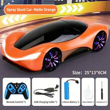 2.4GHz Remote Control Drift Stunt Car, Simulated Matte Electroplated RC Toy Car With Spray, LED Lights And Music, 360° Rotating Stunt Wheels, Charging Base, Long-Lasting Rechargeable Battery, Suitable For Boys And Girls Aged 8 And Above Electric Remote Control Car Toy - Multicolor - View 18