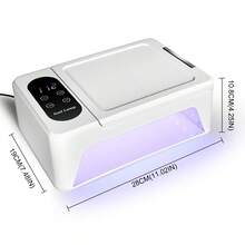 LIMEGIRL UV LED 美甲燈附手托枕，96W 專業美甲烘乾燈，可折疊設計，自動感應，4 段計時設定，適用凝膠指甲油 - 查看 8