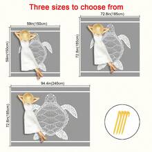 1pc Turtle Pattern Beach Mat, Extra Large Beach Mat, Lightweight And Durable. Perfect For Travel, Camping And Picnic. Adult Extra Large Size. Perfect For Beach And Outdoor Adventure - Style8 - View 4