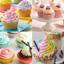 Piping Bags And Tips Set, Cake Decorating Kit Supplies, Frosting Piping Kit For Baking With Pastry Bags And Tips, Standard Converters, Silicone Rings, Reusable Piping Bags For Cookie Icing, Cupcake - Multicolor - View 10