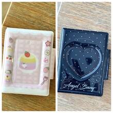 INS Style Butterfly & Cat Grid Card Album, Strawberry Cat Snap Button 3-Inch Instant Photo Album, Idol Mini Card Holder,Card Holder - Multicolor - View 15