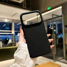 液態矽膠 3 層全包覆軟膠手機殼，適用於 iPhone 17 Pro 17 Pro Max 17，清新夏季配色，防震保護殼附防刮微纖維內裡，相容 iPhone 13 11 16 Pro Max 15 14 Plus 12 Mini XS Max 7 8 Plus - 黑色 - 查看 2