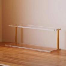1pc Modern Multi-Layer Cosmetic Storage Rack - Built With Sturdy Wood And Acrylic Materials, Space-Saving Countertop Storage Shelf With Practical Shelves, Suitable For Walls, Bathrooms, Etc. - Multicolor - View 7