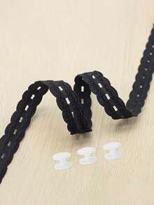 4pcs/Set Lace Trim Hem Waistband, Adjustable Hem Regulator, Invisible Button Extender, Suitable For T-Shirts, Dresses, Shirts, Sweaters And Pants, Used To Shorten Clothing Length, Universal Home Sewing Tool - Multicolor - View 9