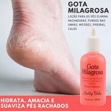 Gota Milagrosa Para Os Pés 30ml Combate Ressecamento e Rachaduras - Natty Vida - Rosa empoeirado - Visão 3