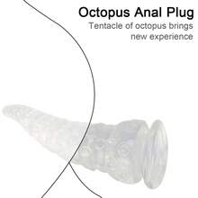 Fierce Horse Dildo Realista de Tentáculo de Polvo com Plug Anal e Expansor de Bumbum com Ventosa Grande, Brinquedo Sexual Peniano para Homens e Mulheres, Dilatador Anal e Massageador de Próstata, 4 Tamanhos Disponíveis, Adequado para Iniciantes e Usuários Avançados, Masturbador, Brinquedo e Jogo Sexual Adulto - Tamanho Único - Visão 7
