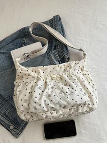 Bolso Tote Grande para Mujeres, Nuevo Diseño de Moda Bolso de Hombro, Estilo Elegante con Textura - Multicolor - Ver 3