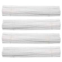 White Encrypted Pipe Cleaner Sticks, Creative Handmade DIY Party Decoration, Includes Iron Wire Buds, Suitable For Classroom Decoration, Office Supplies, World Cup Handmade Decoration, Home Decor, Graduation Gifts, Friends Gifts - Multicolor - View 4
